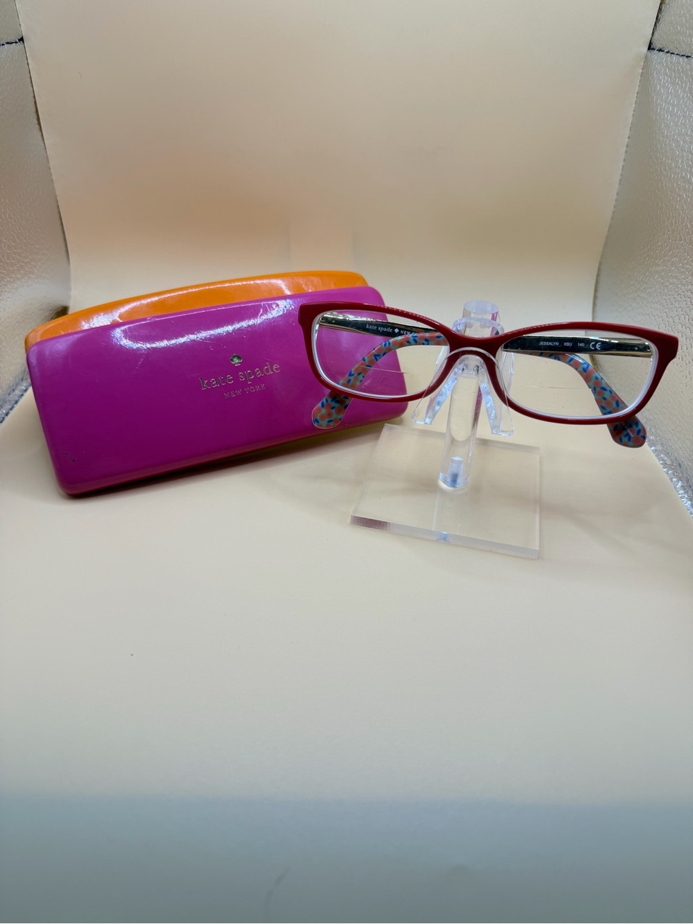 kate spade Red Cat-Eye Glasses